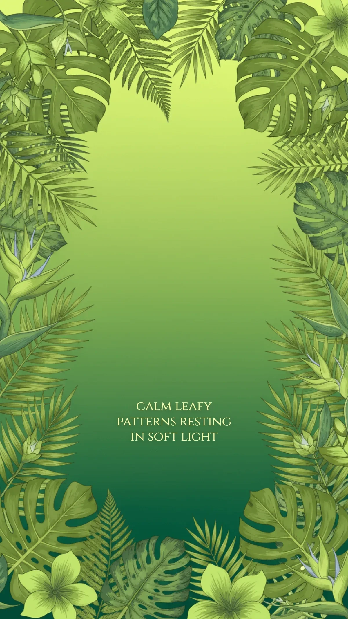 Free Tropical Leaf Green Background Template to Edit Online