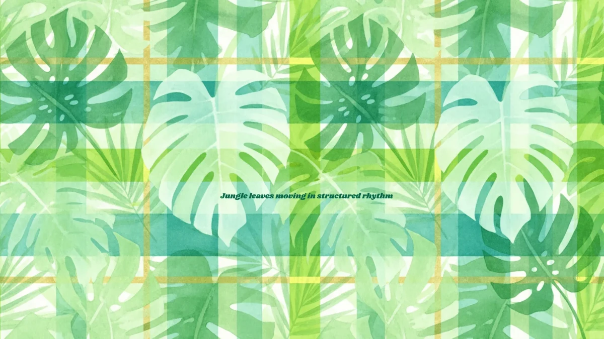 Free Jungle Leaf Tartan Grid Green Background Template to Edit Online Free Jungle Leaf Tartan Grid Green Background Template to Edit Online