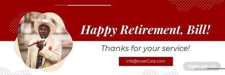Happy Retirement Email Header Template