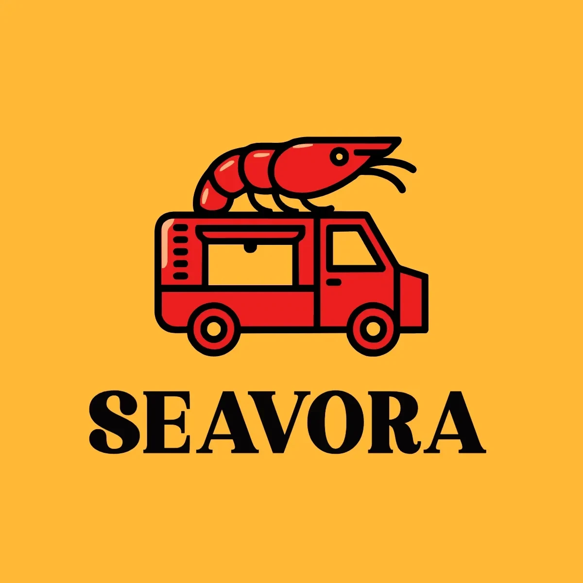 Free Seafood Food Truck Logo Template to Edit Online