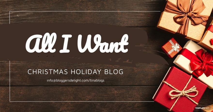 Christmas Blog Banner Template