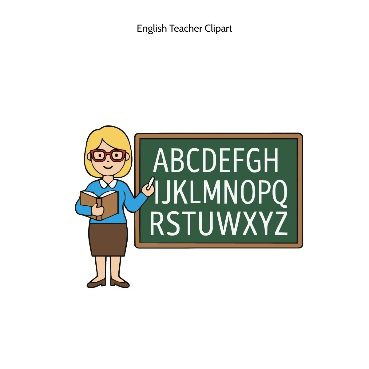 Free English Teacher Vector Clipart (PNG, SVG) to Edit Online