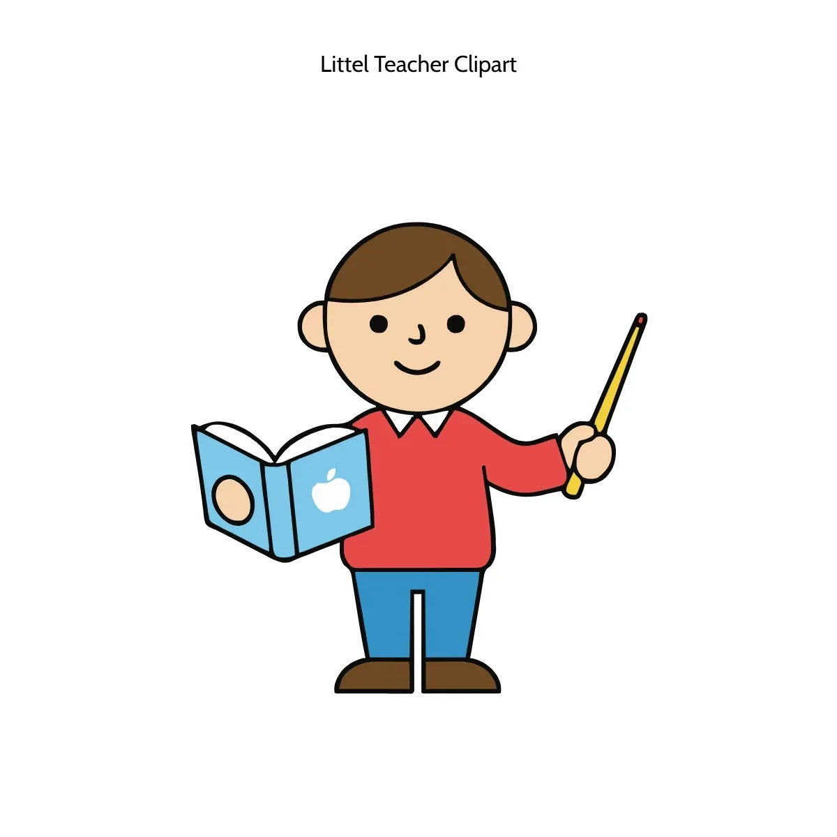 Free Littel Teacher Vector Clipart (PNG, SVG) to Edit Online