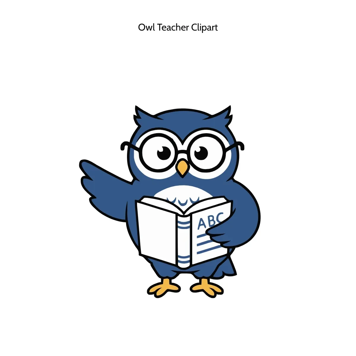 Free Owl Teacher Vector Clipart (PNG, SVG) to Edit Online