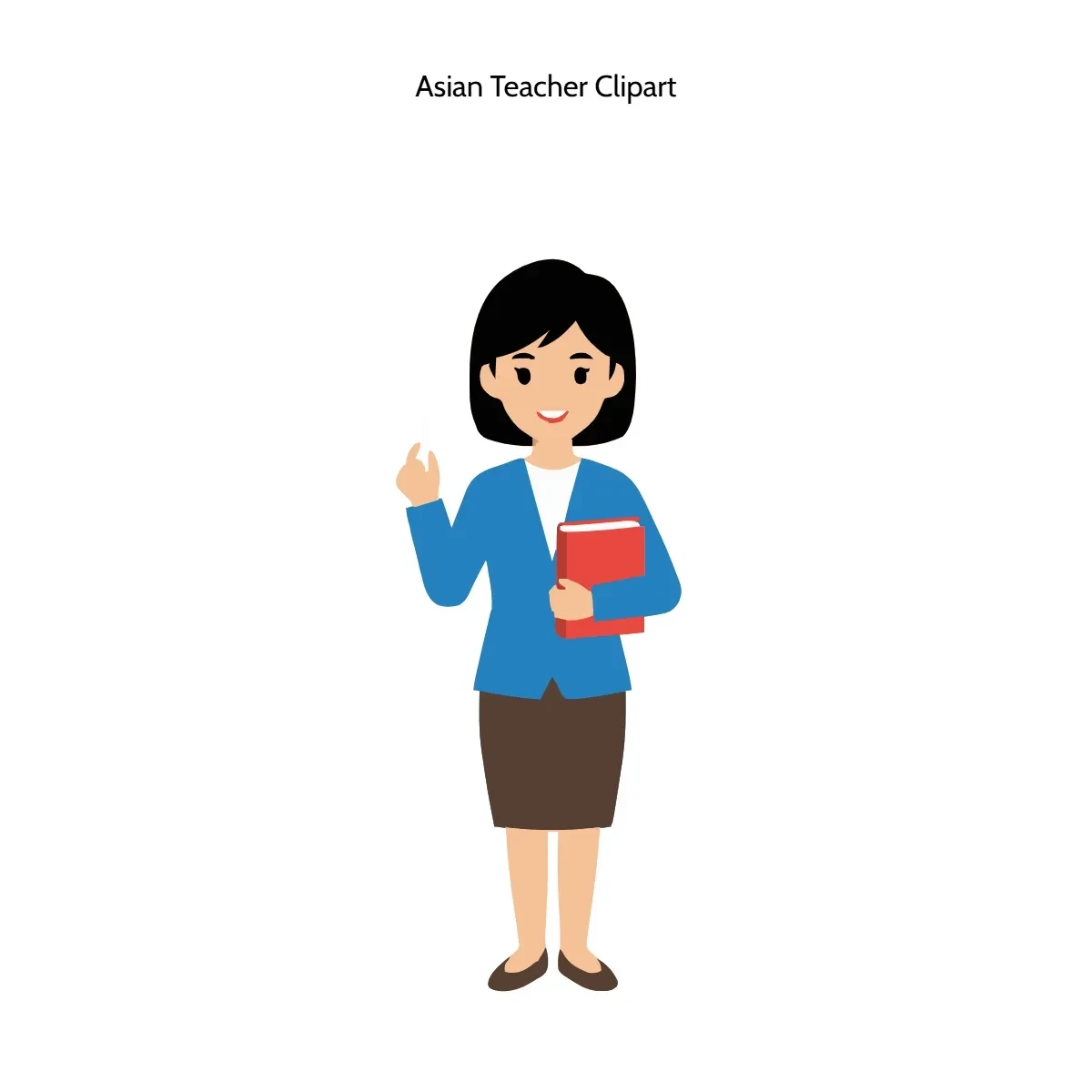 Free Asian Teacher Clipart Template to Edit Online