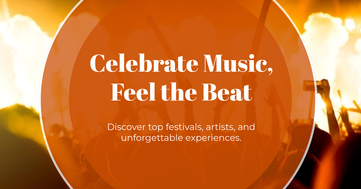 Free Music Festival Blog Banner Template to Edit Online