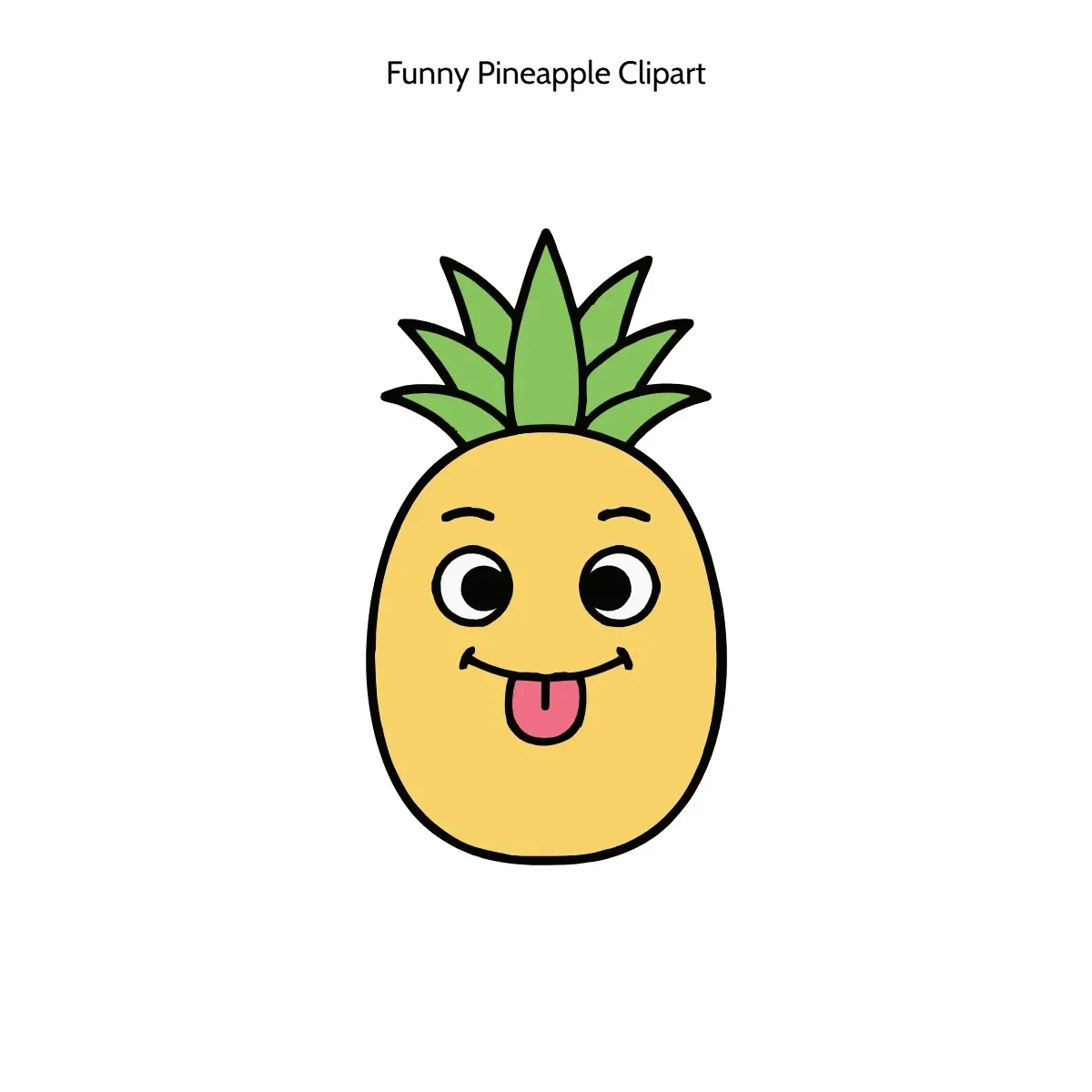 Free Funny Pineapple Clipart Template to Edit Online