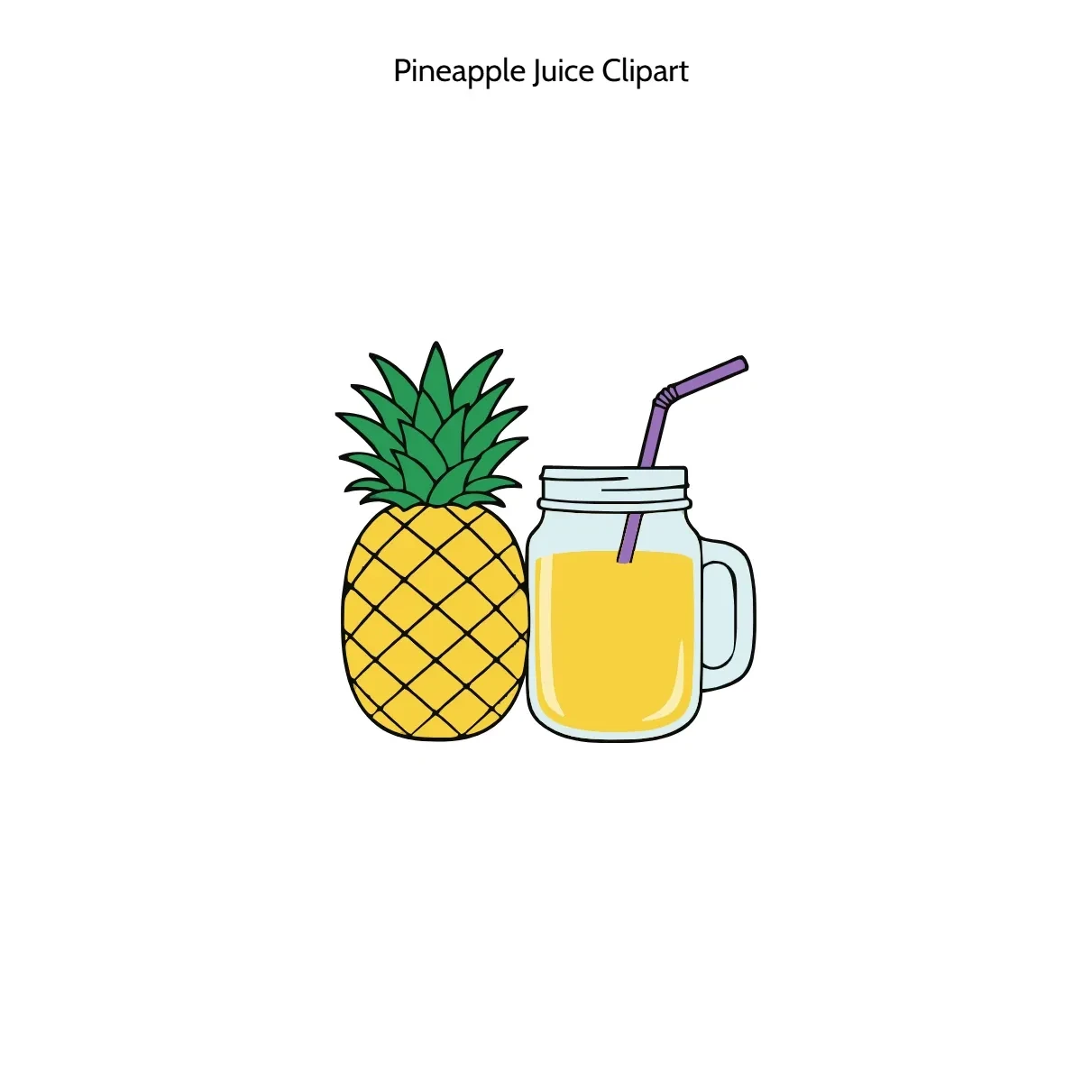 Free Pineapple Juice Clipart Template to Edit Online