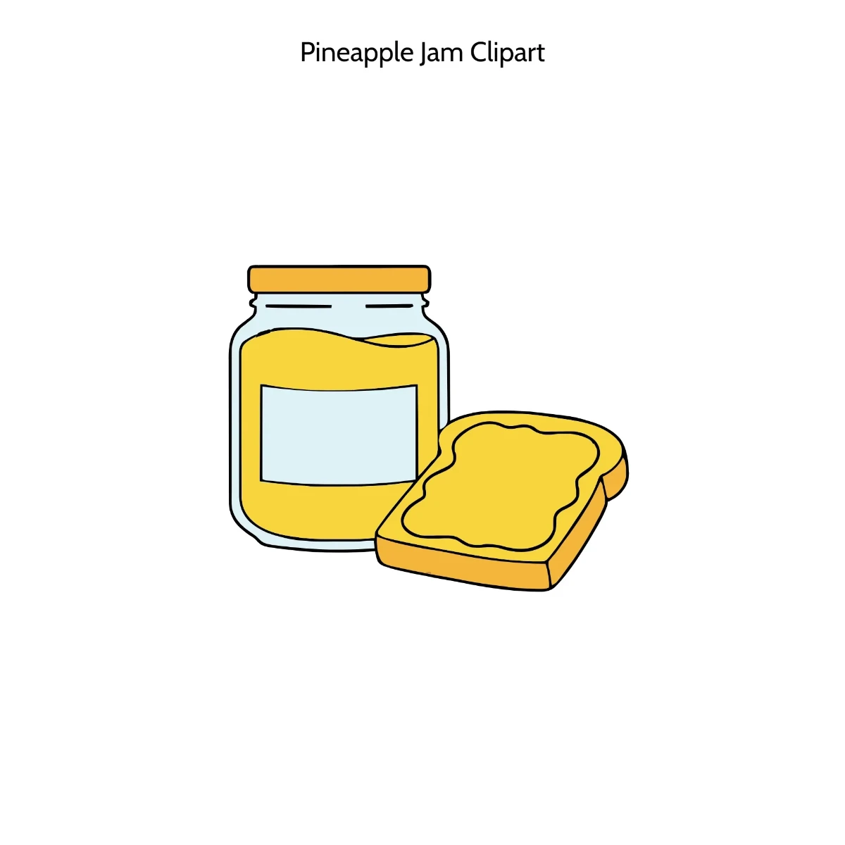 Free Pineapple Jam Clipart Template to Edit Online