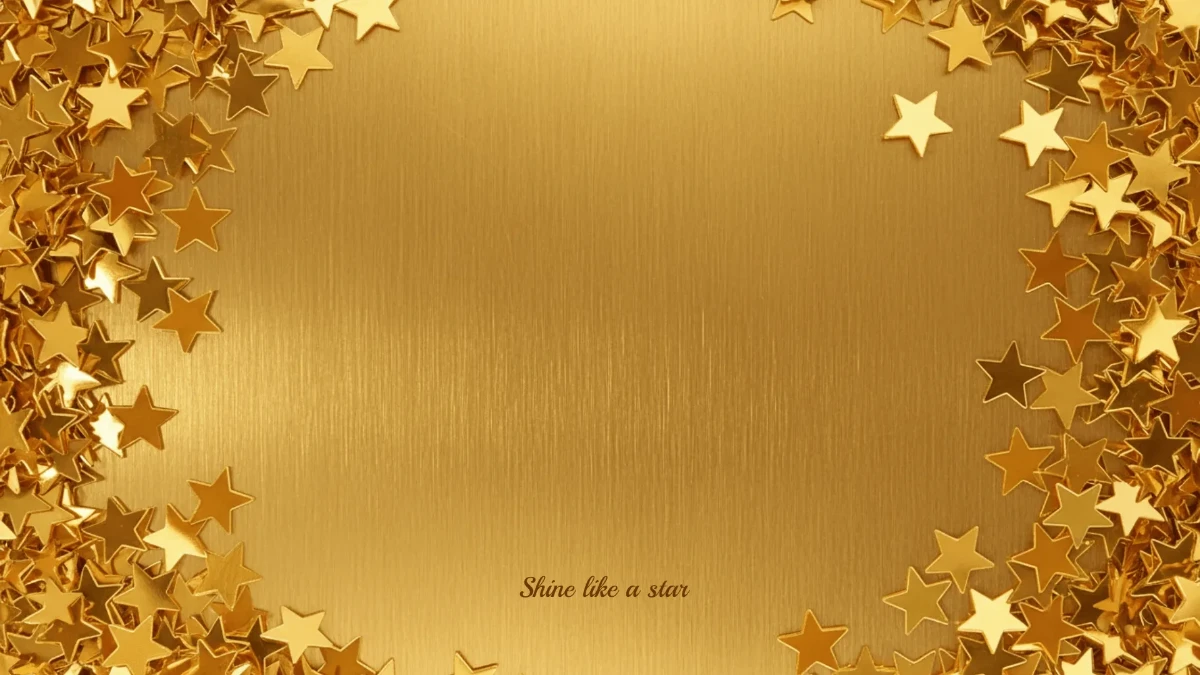 Free Gold Stars Background Template to Edit Online
