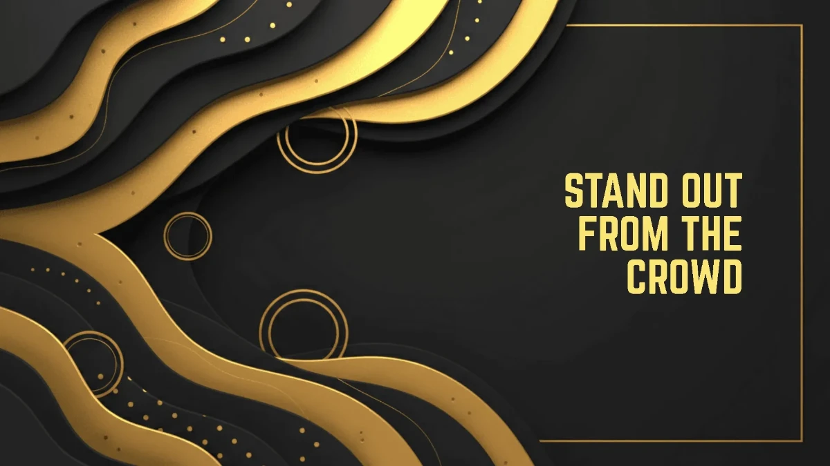 Free Advertising Gold Background Template to Edit Online