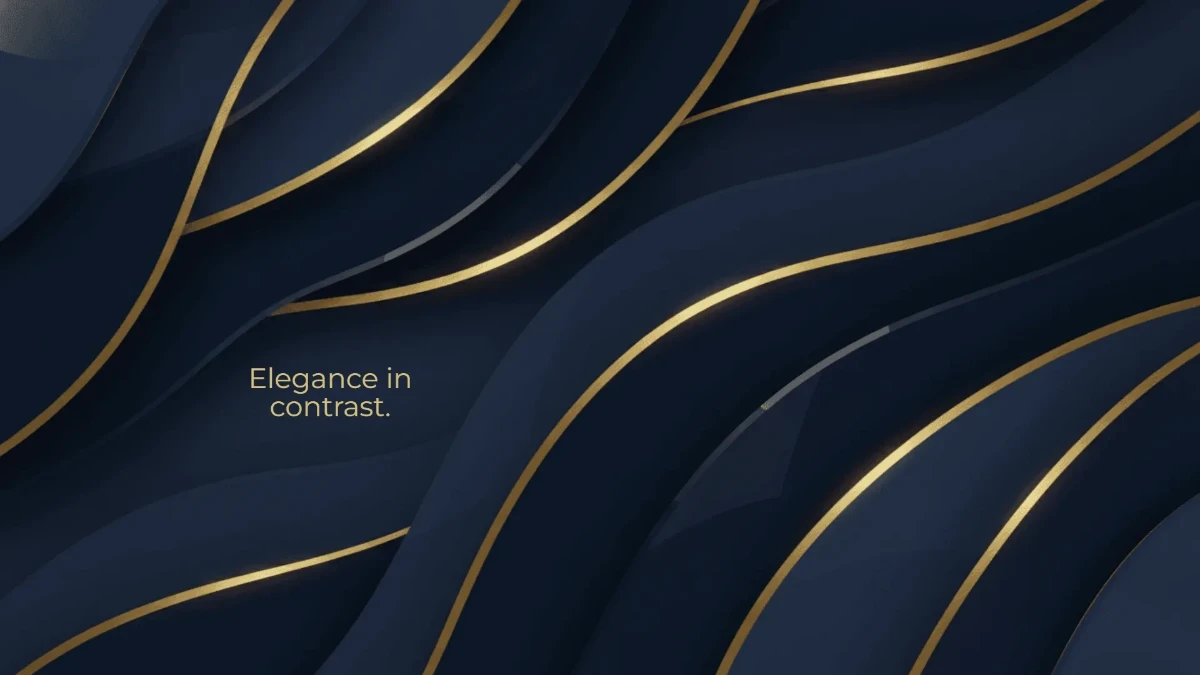 Free Gold and Navy Blue Background Template to Edit Online