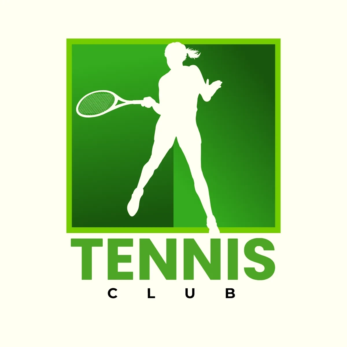 Free Sport Tennis Sign Clip Art Template to Edit Online
