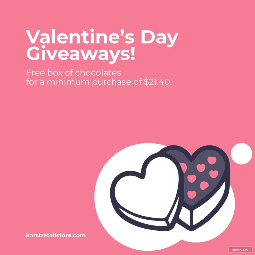 Valentine's Day Giveaway Instagram Post Template