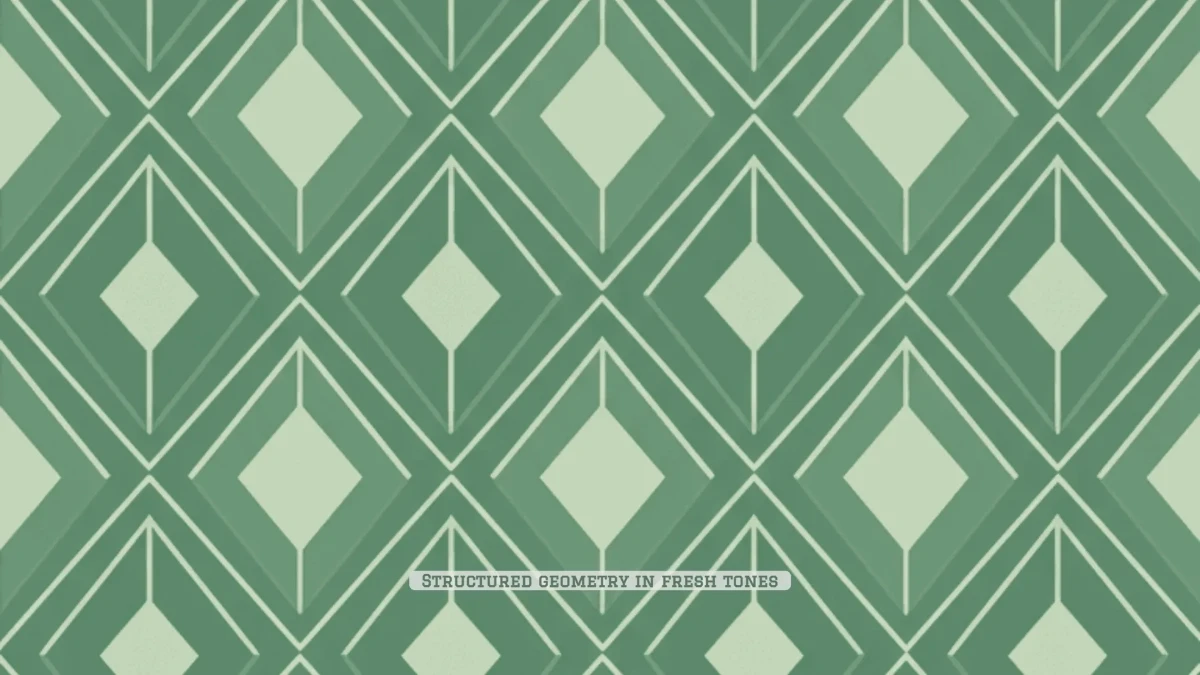 Free Diamond Pattern Green Background Template to Edit Online