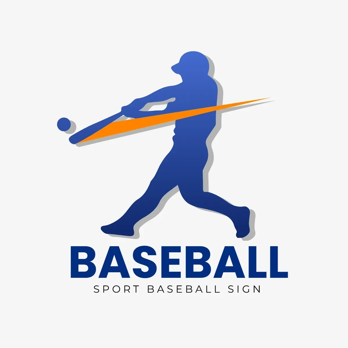 Free Sport Baseball Sign Clip Art Template to Edit Online