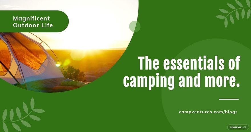 Camping Blog Banner Template