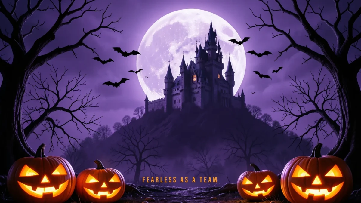 Free Halloween Teams Background Template to Edit Online