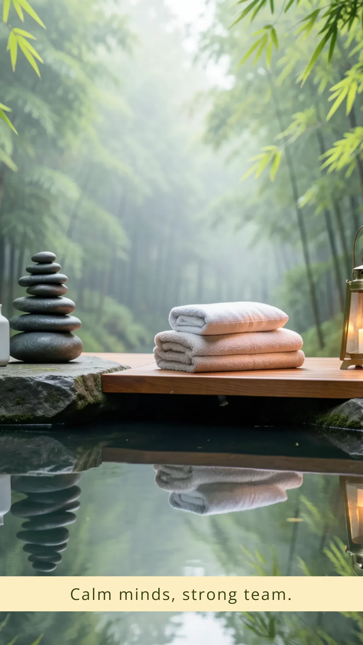 Free Zen Garden Teams Background Template to Edit Online