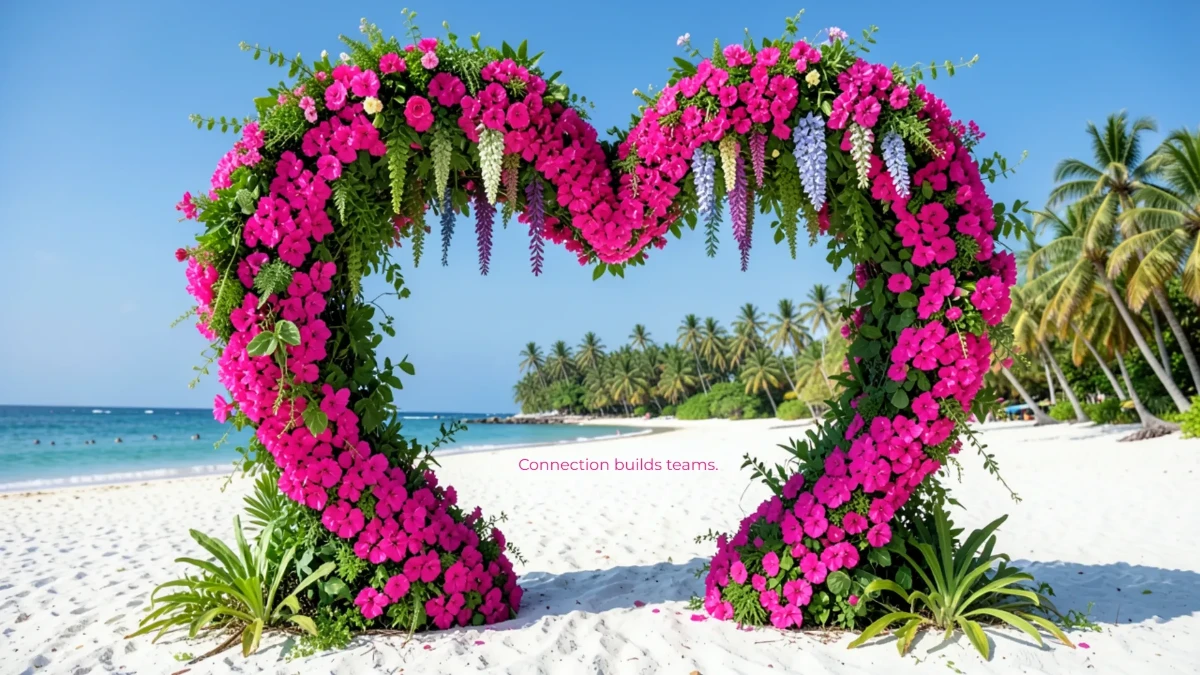 Free Love Island Teams Background Template to Edit Online