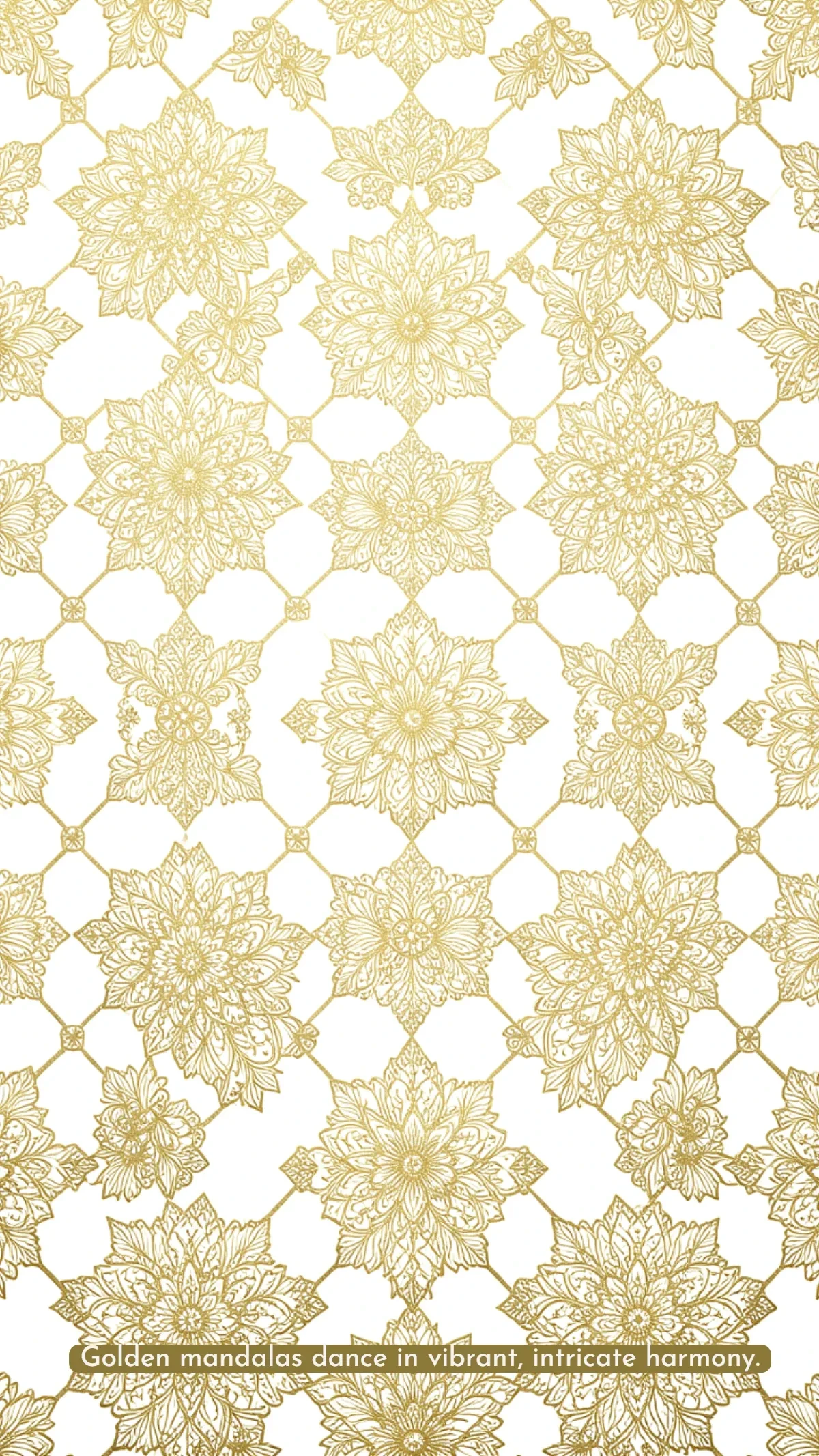 Free Gold Luxury Mandala Background Template to Edit Online