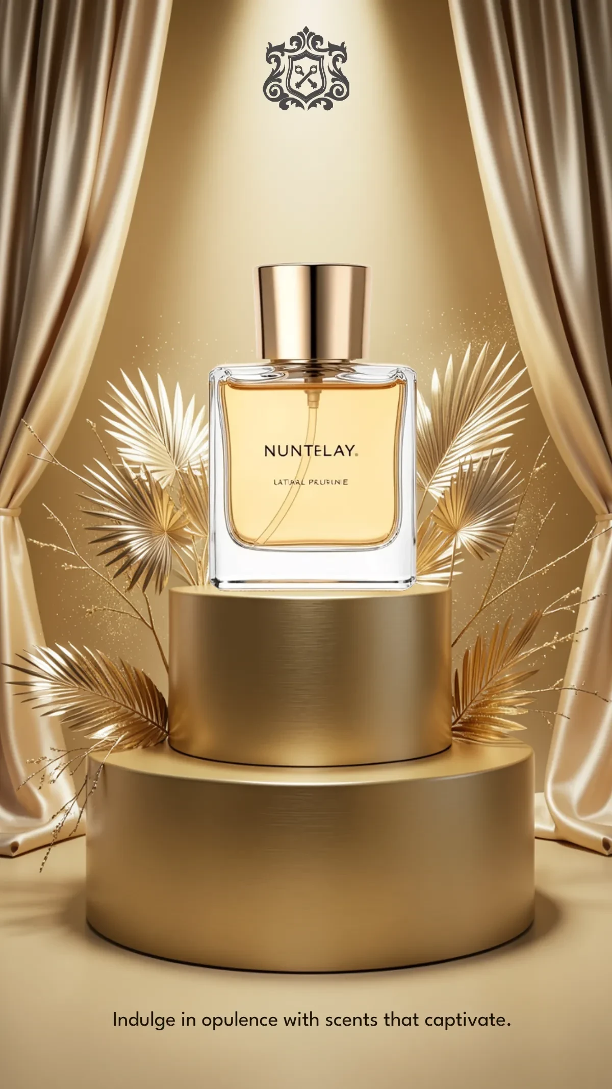 Free Gold Podium Background Template to Edit Online