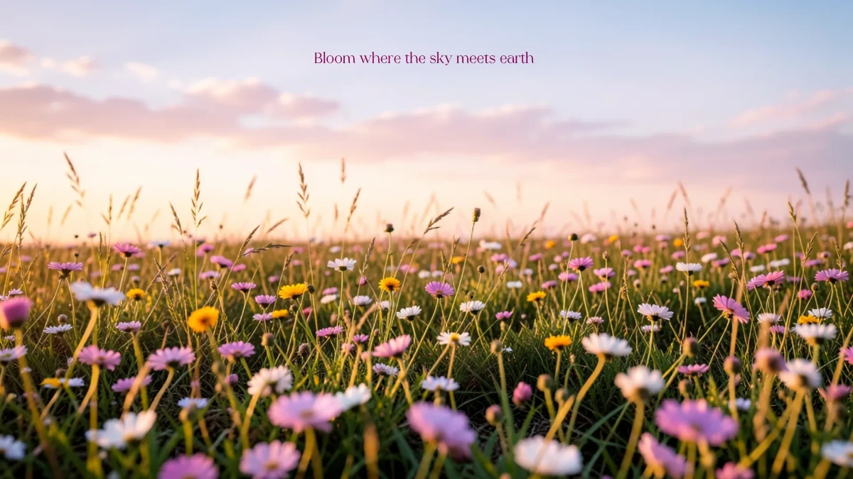 Free Wildflower Hilltop Photography Background Template to Edit Online