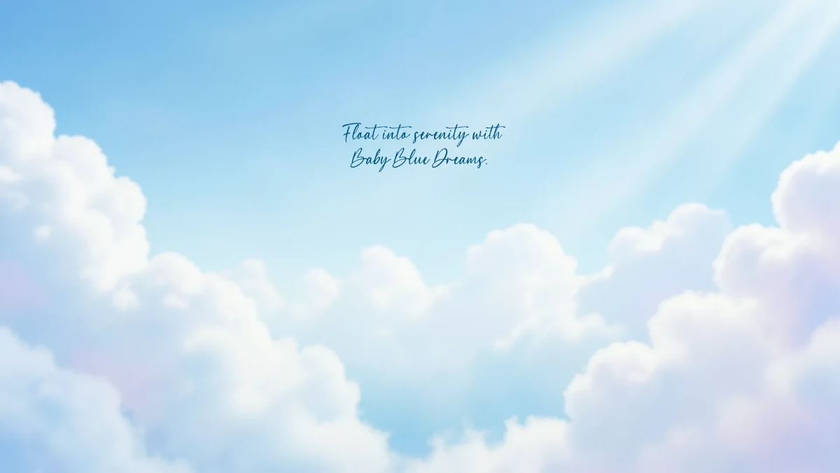 Free Baby Blue Dreamscape Background Template to Edit Online