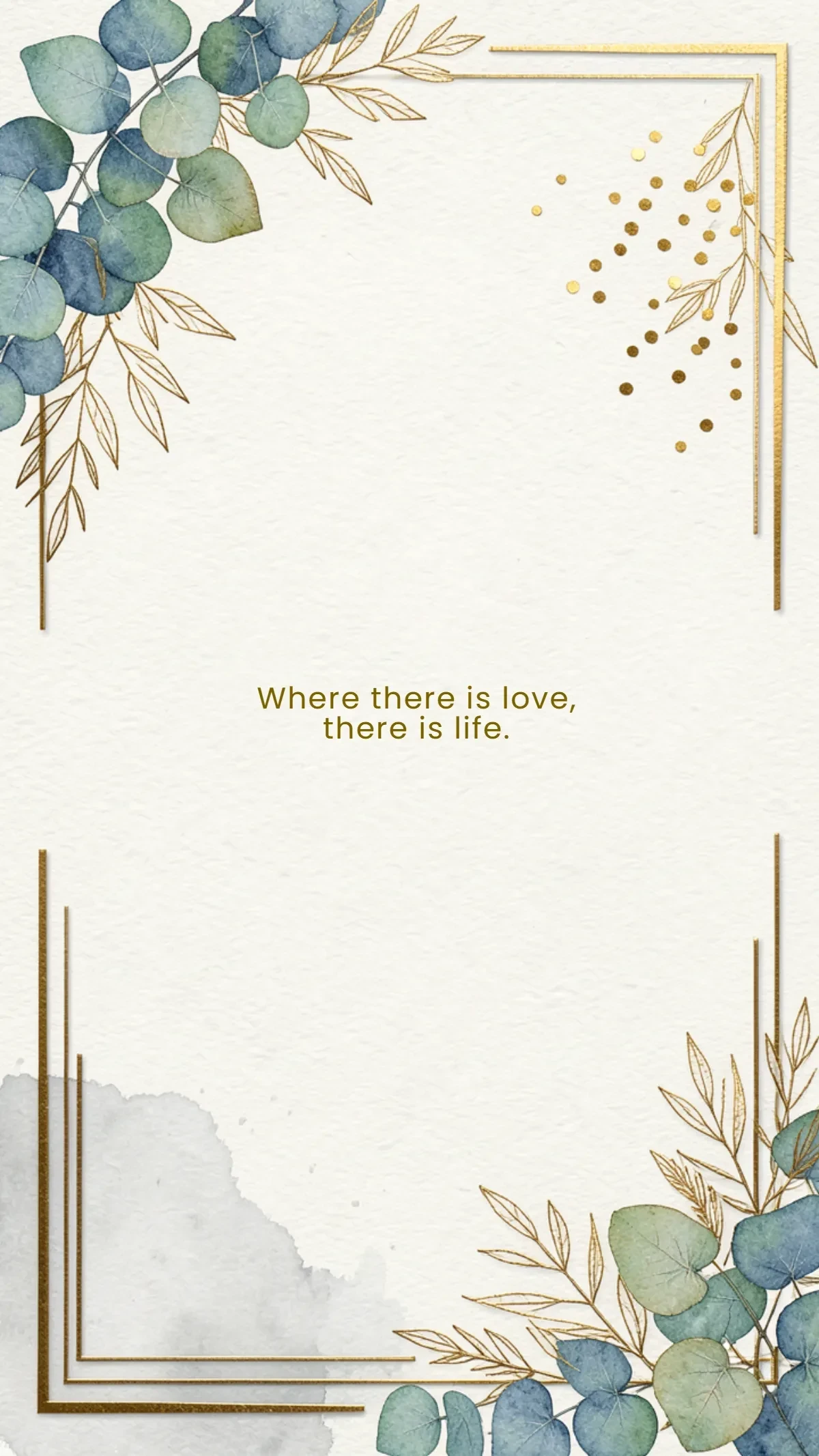 Free Gold Wedding Background Template to Edit Online