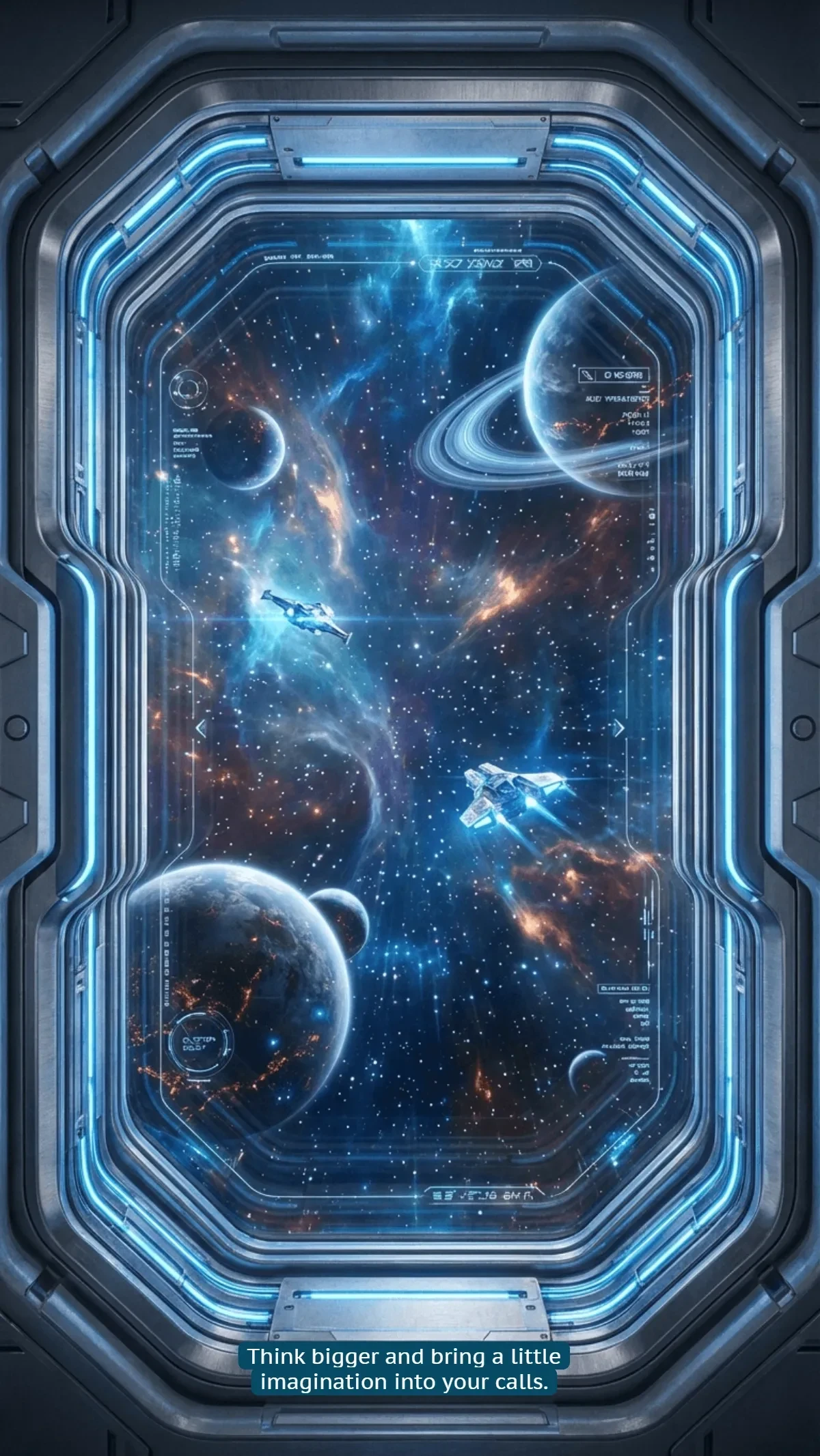 Free Outer Space Teams Background Template to Edit Online