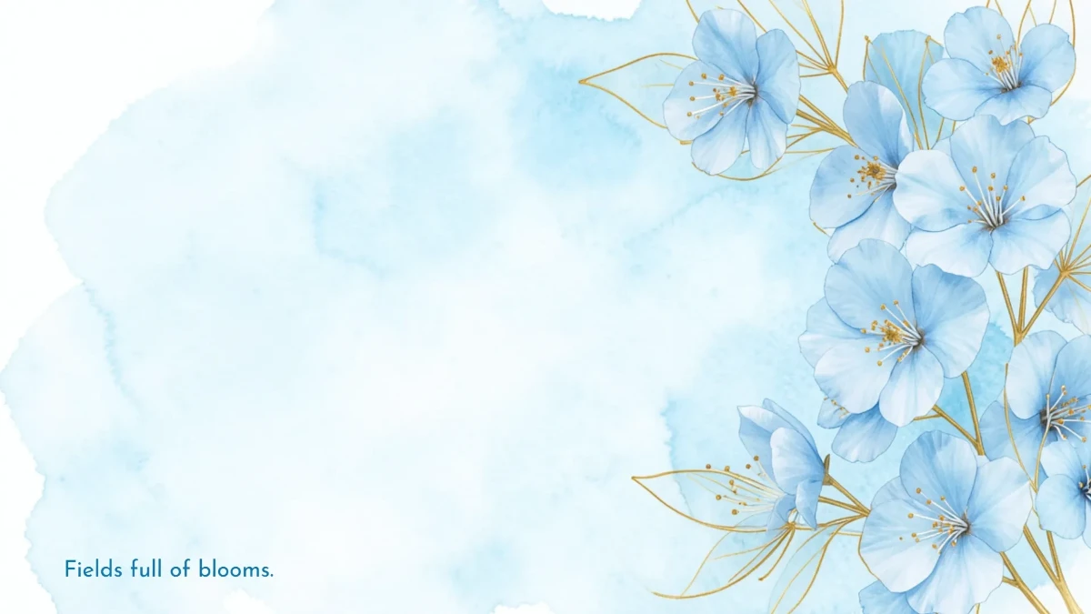 Free Light Blue Flower Background Template to Edit Online