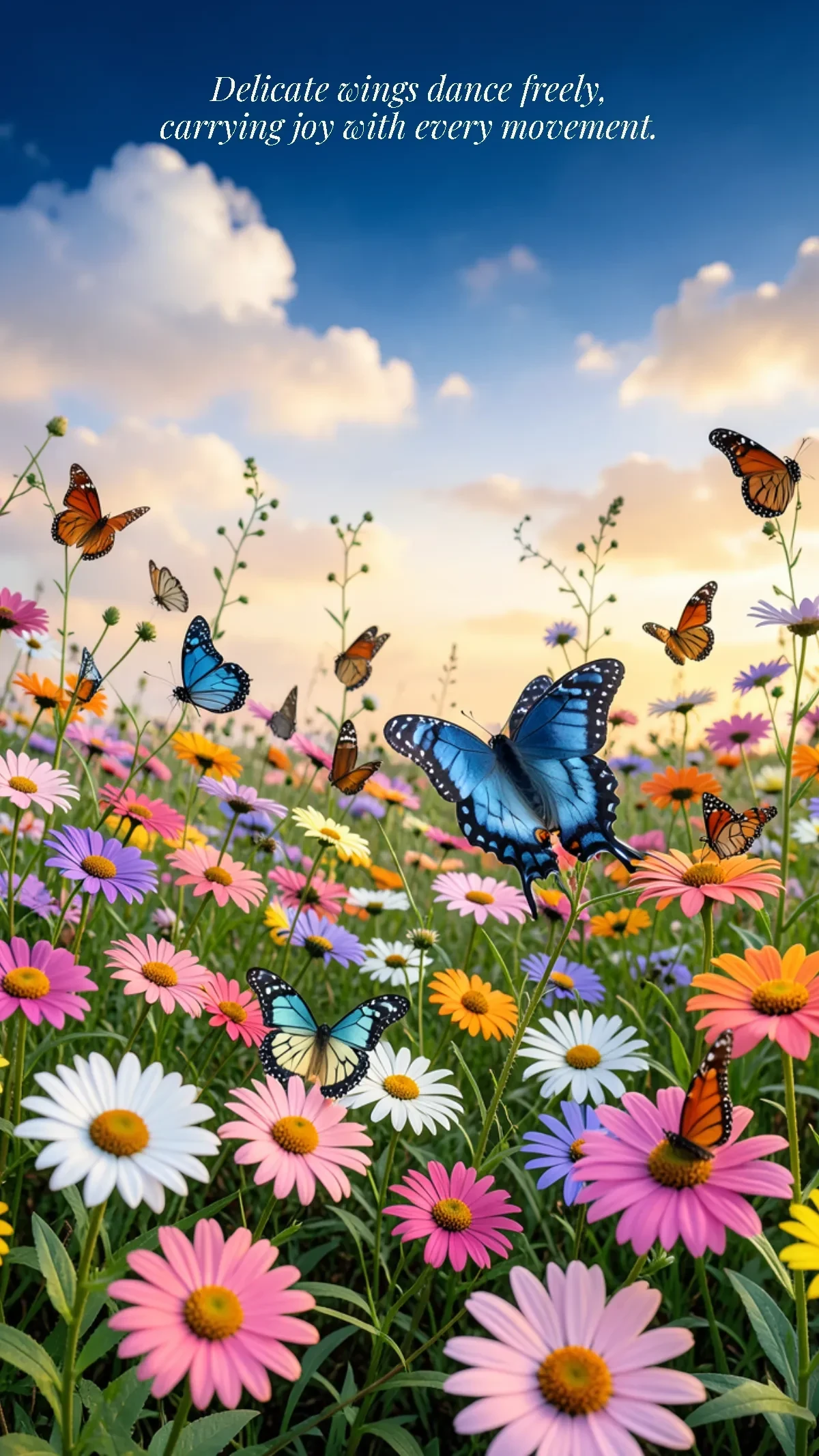 Free Butterflies Mobile Background Template to Edit Online