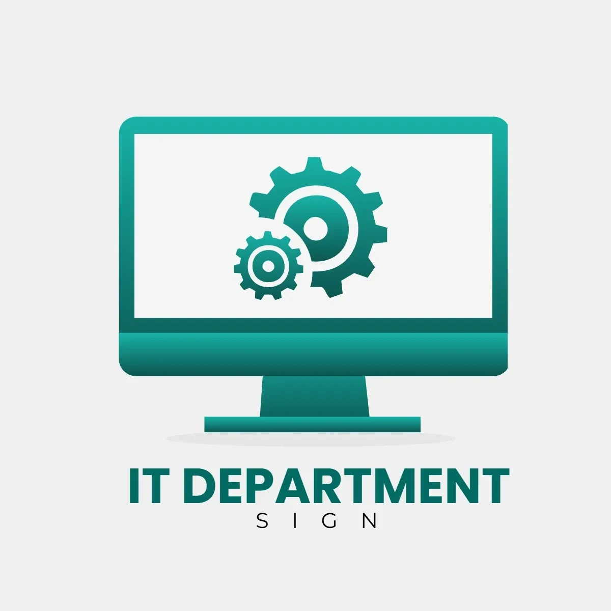 Free IT Department Sign Clip Art Template to Edit Online