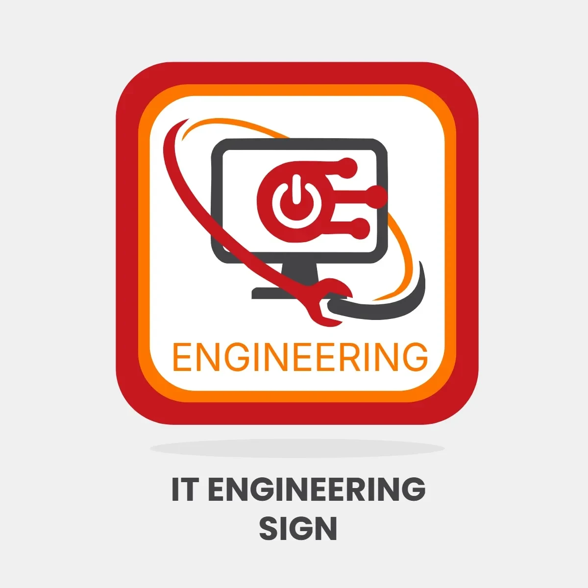 Free IT Engineering Sign Clip Art Template to Edit Online
