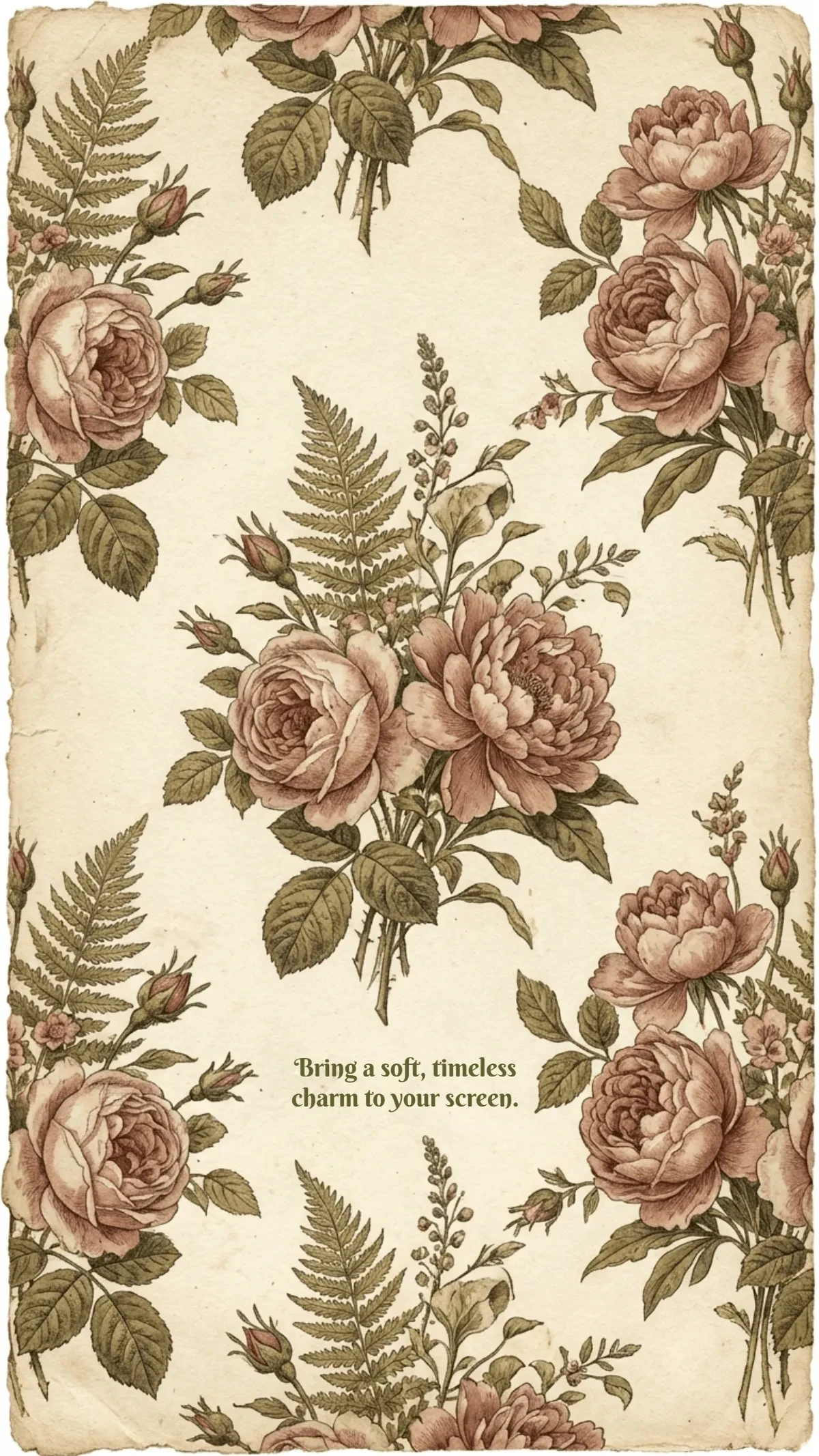 Free Vintage Flower Mobile Background Template to Edit Online Free Vintage Flower Mobile Background Template to Edit Online