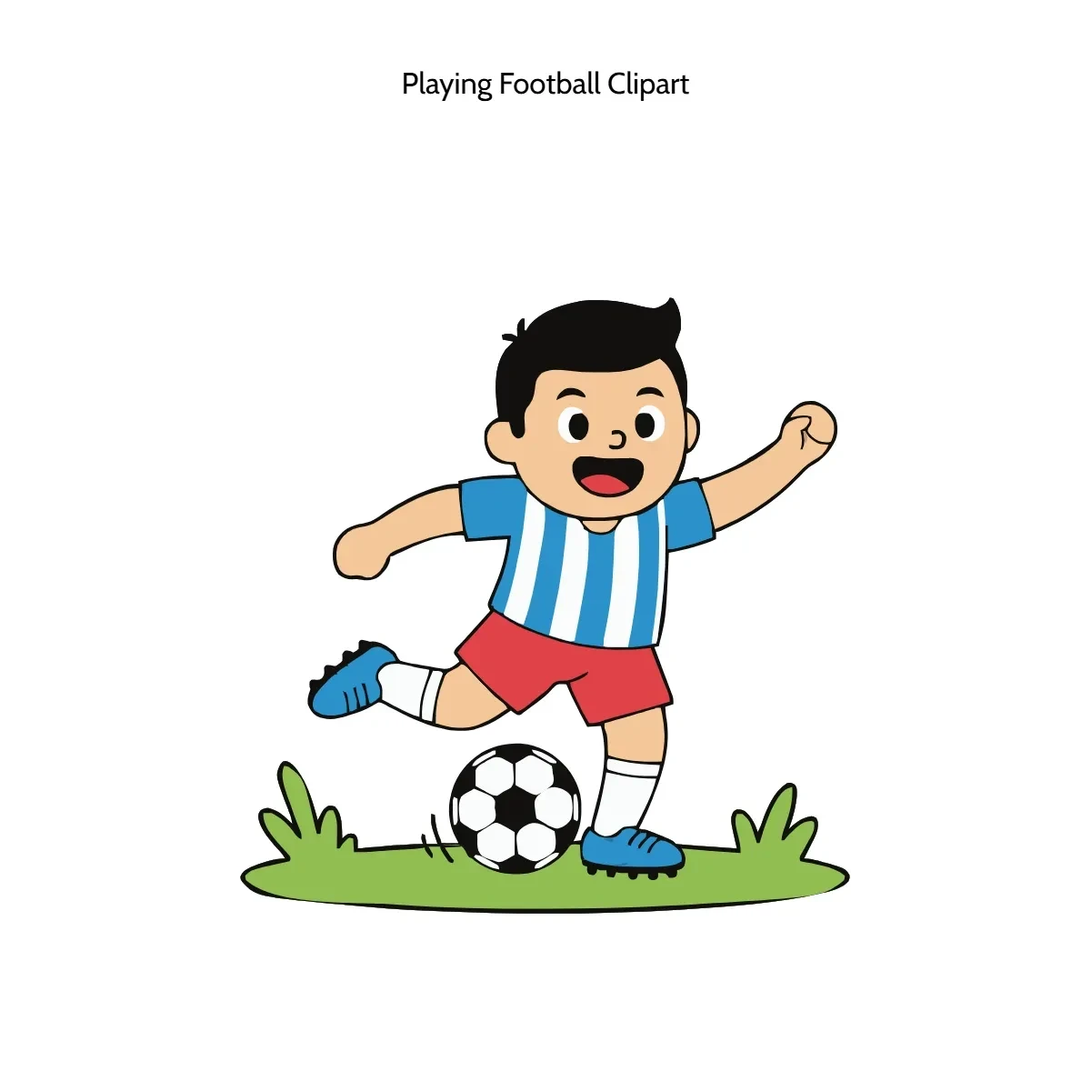 Free Playing Football Vector Clipart (PNG, SVG) to Edit Online