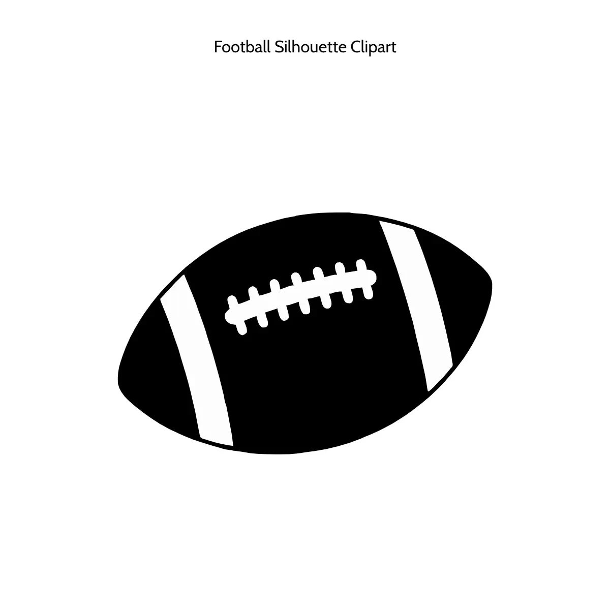 Free Football Silhouette Vector Clipart (PNG, SVG) to Edit Online