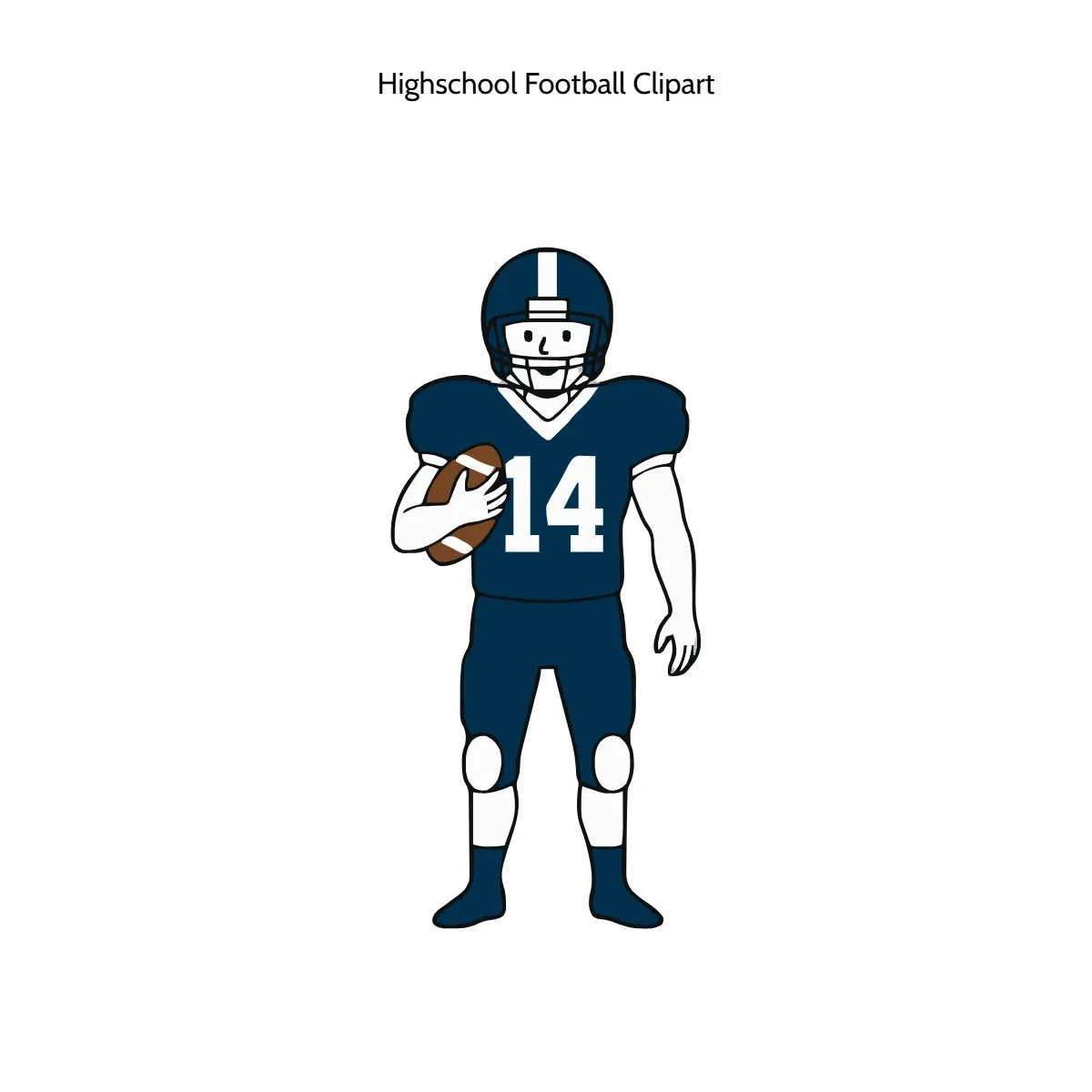 Free Highschool Football Vector Clipart (PNG, SVG) to Edit Online