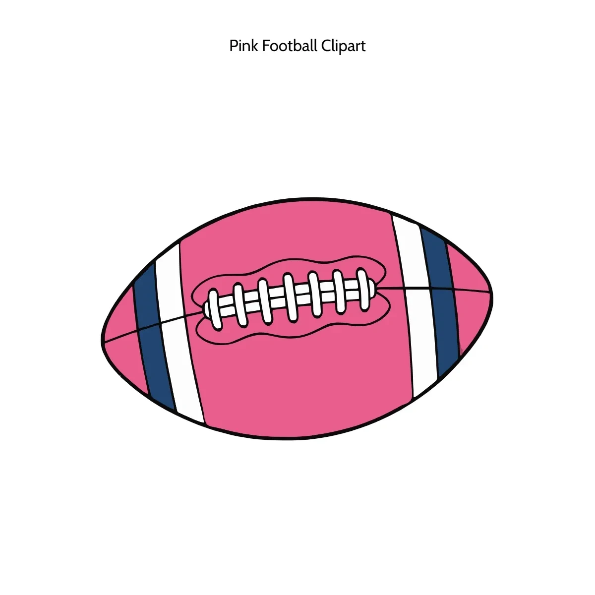 Free Pink Football Vector Clipart (PNG, SVG) to Edit Online