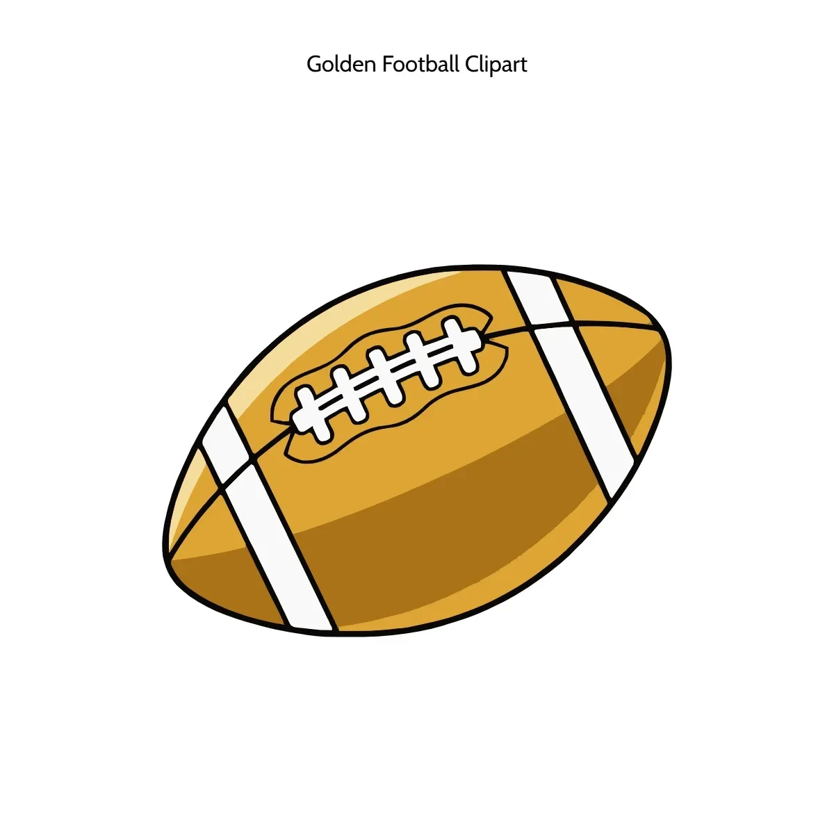 Free Golden Football Vector Clipart (PNG, SVG) to Edit Online