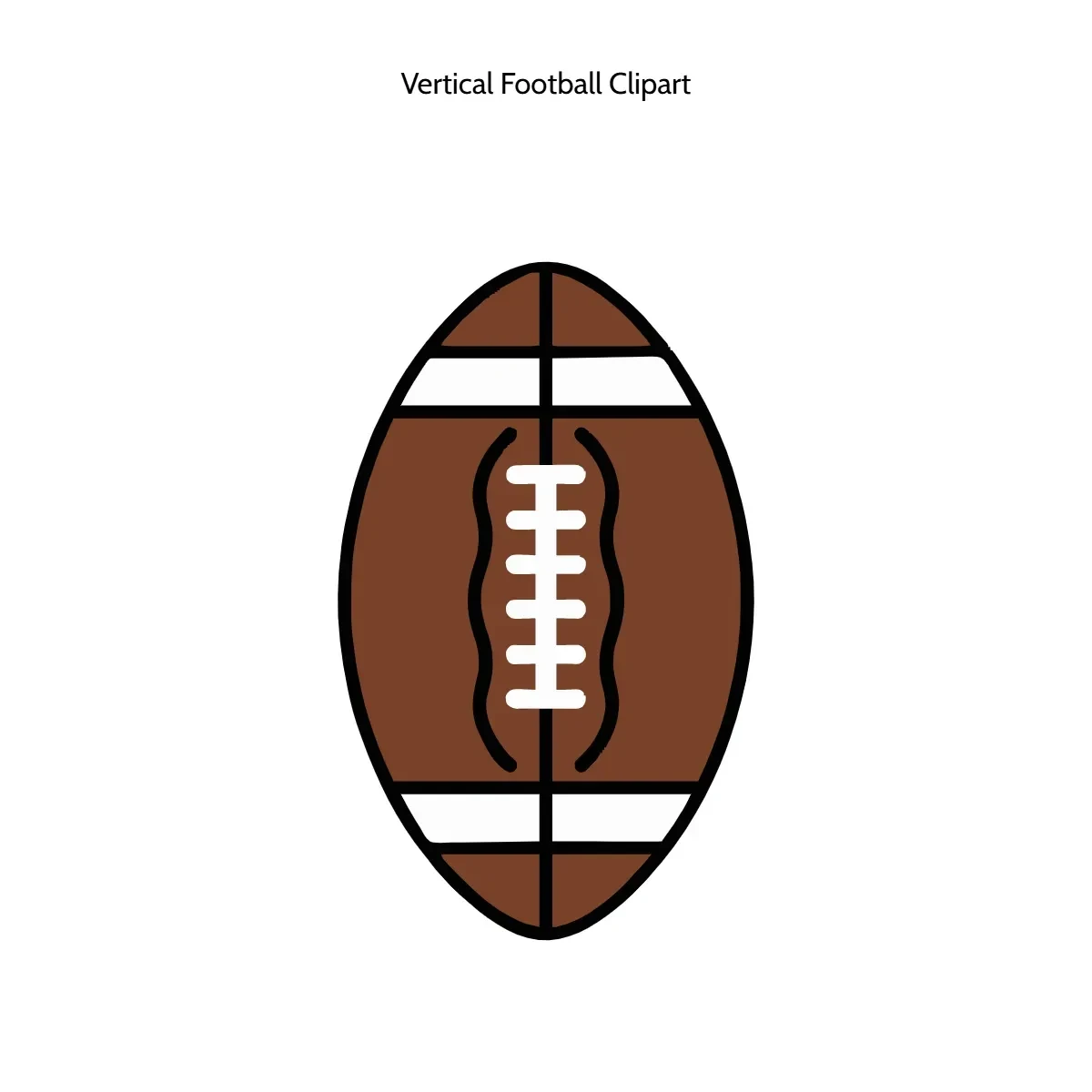 Free Vertical Football Vector Clipart (PNG, SVG) to Edit Online