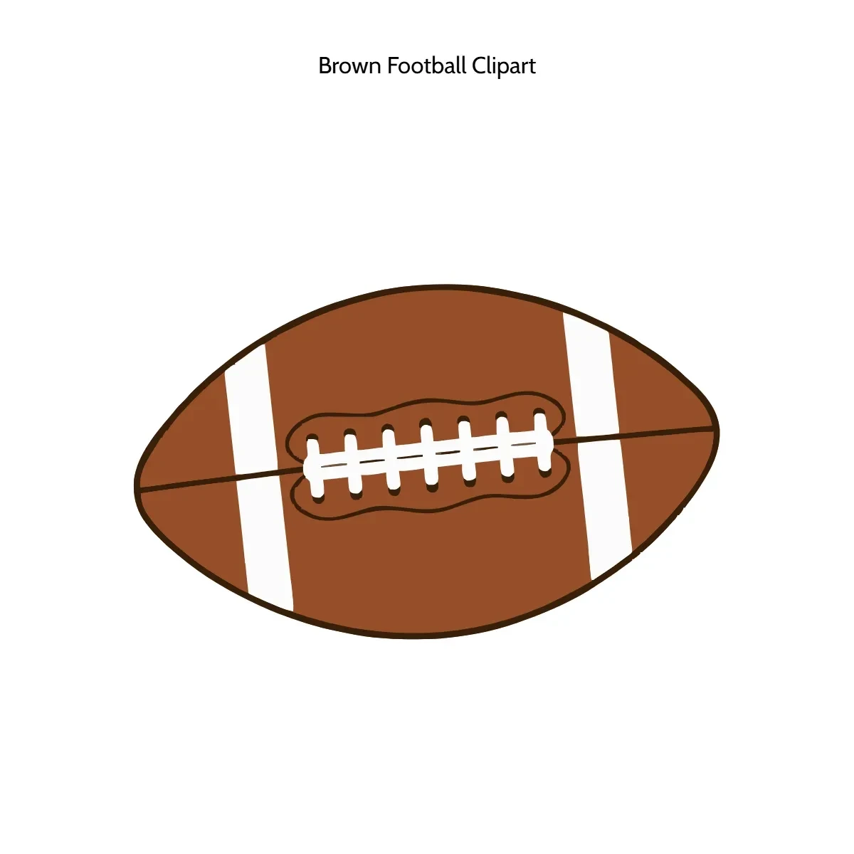 Free Brown Football Vector Clipart (PNG, SVG) to Edit Online