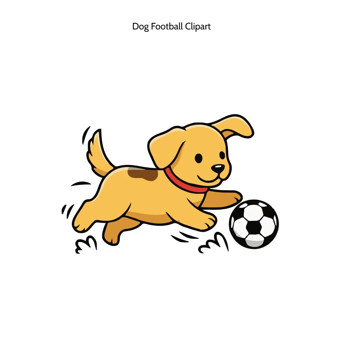 Free Dog Football Vector Clipart (PNG, SVG) to Edit Online