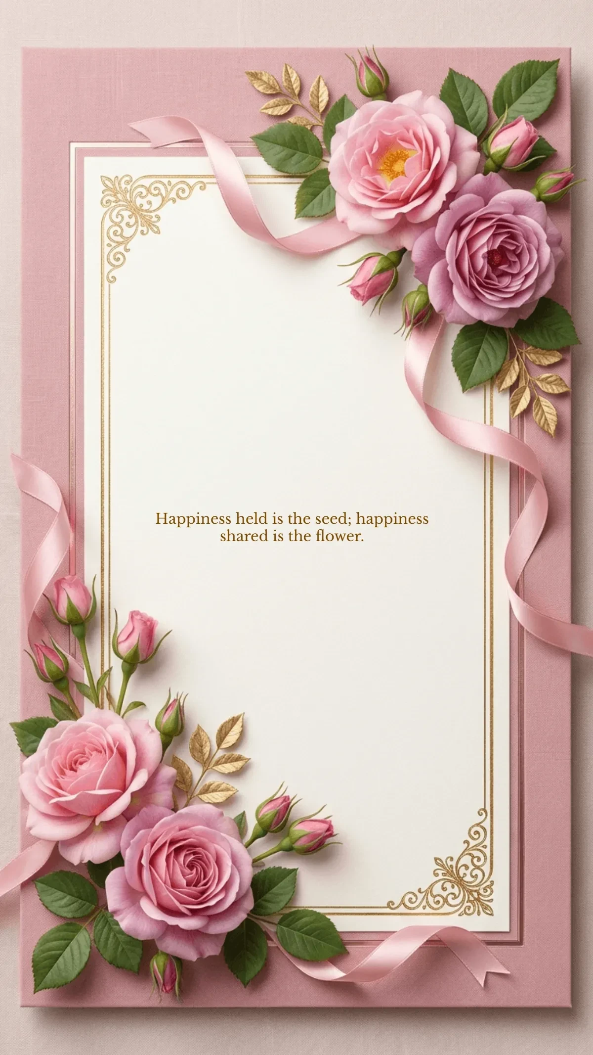 Free Floral Gold Background Template to Edit Online