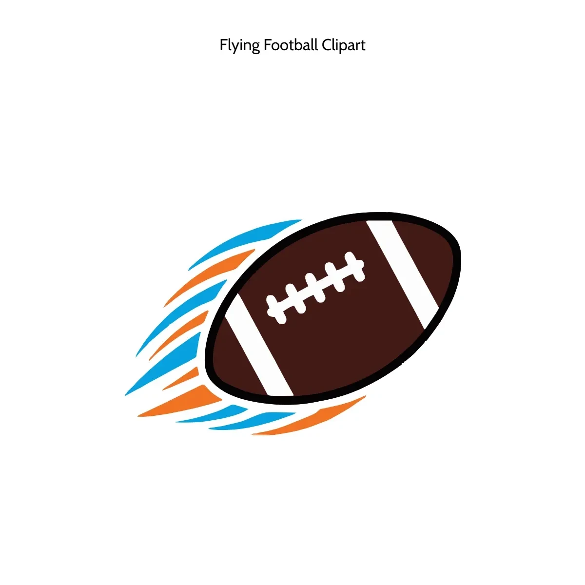 Free Flying Football Vector Clipart (PNG, SVG) to Edit Online