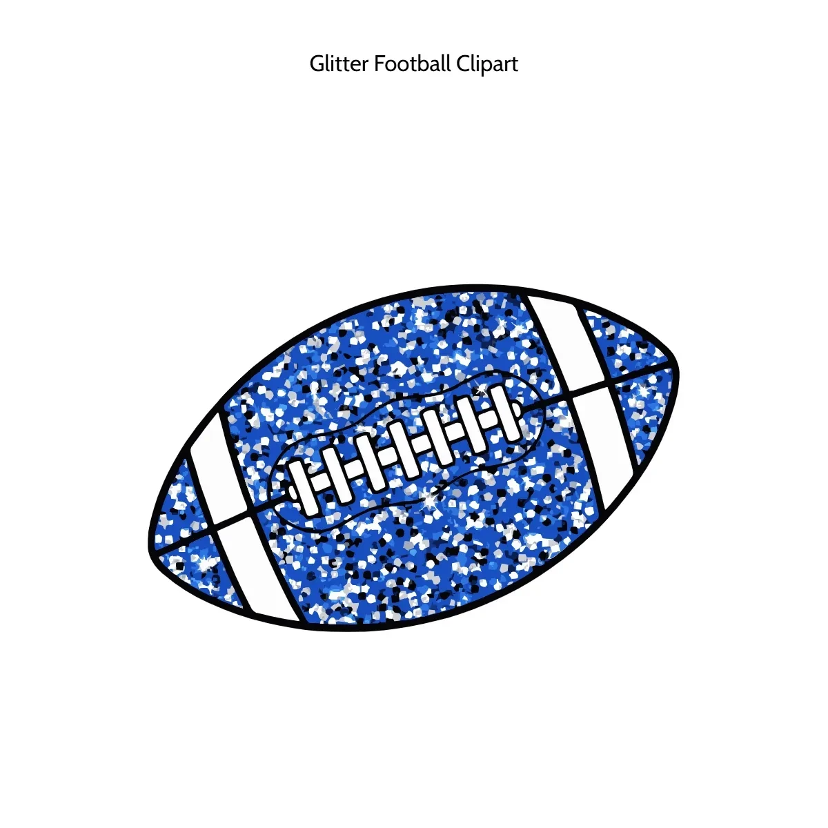 Free Glitter Football Vector Clipart (PNG, SVG) to Edit Online