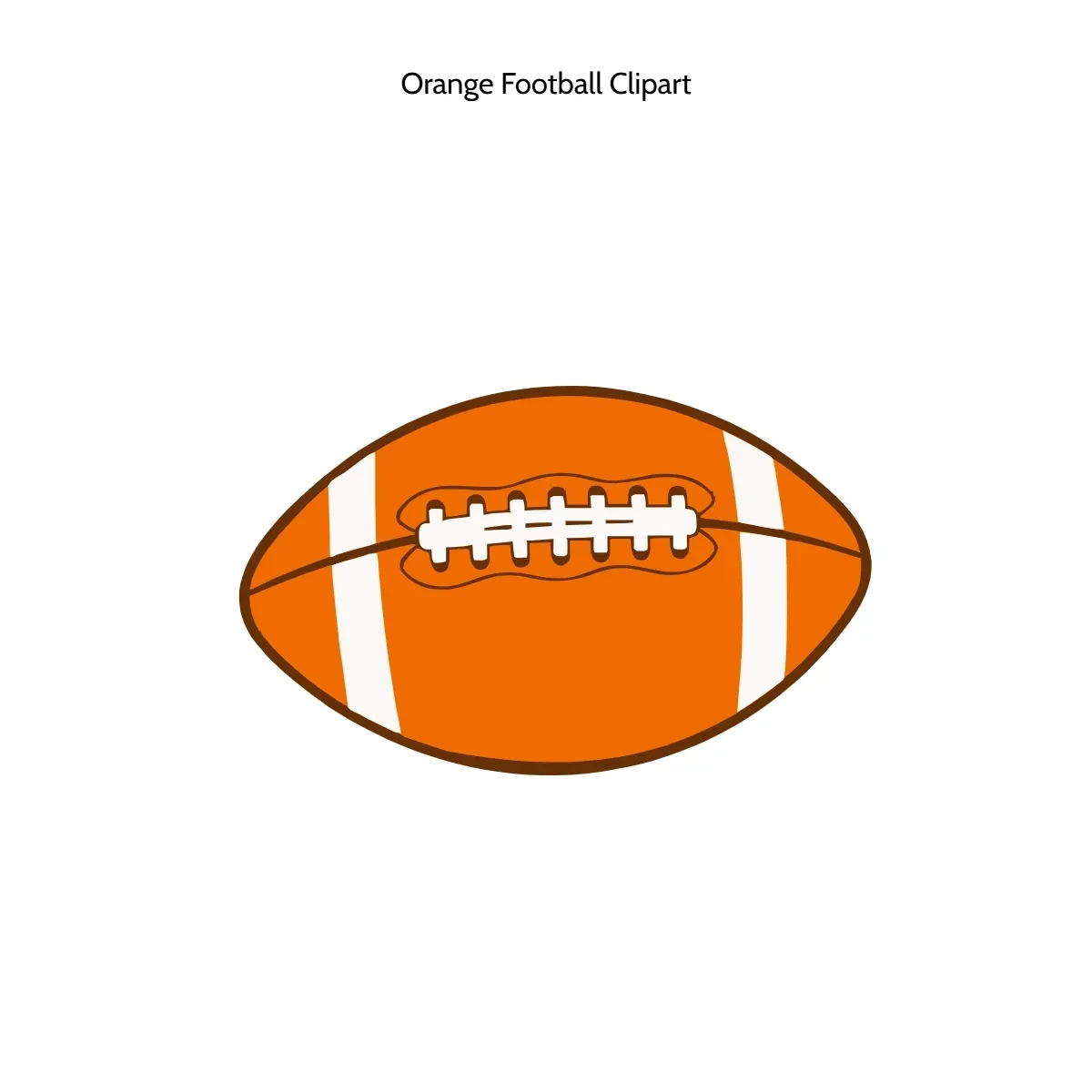 Free Orange Football Vector Clipart (PNG, SVG) to Edit Online