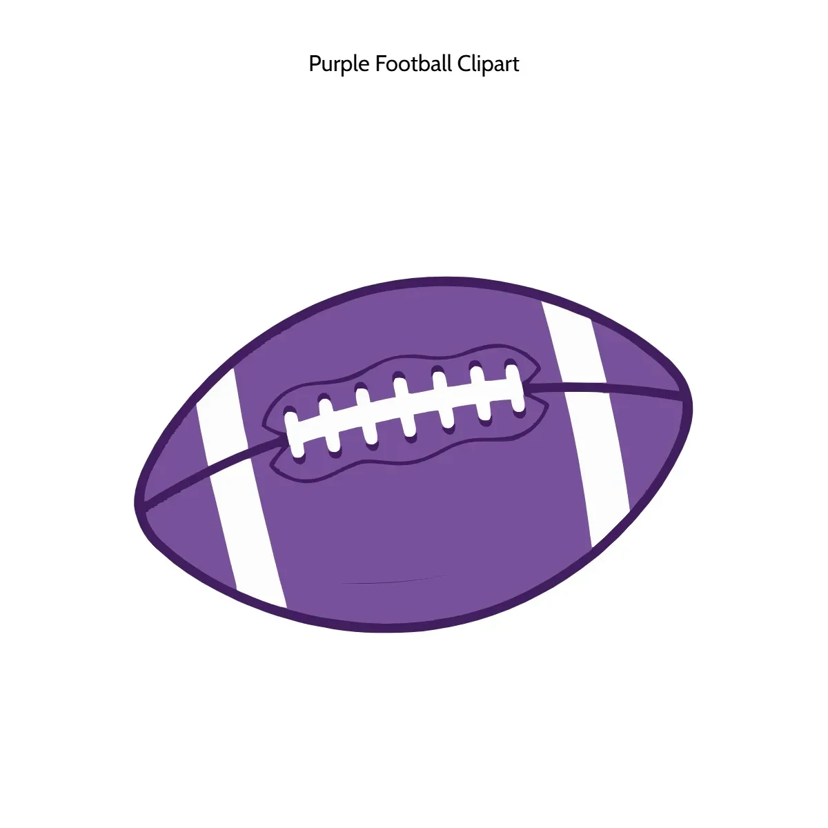 Free Purple Football Clipart Template to Edit Online