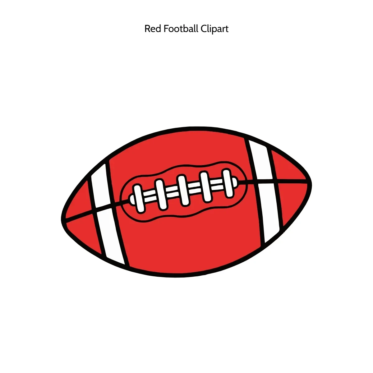 Free Red Football Vector Clipart (PNG, SVG) to Edit Online