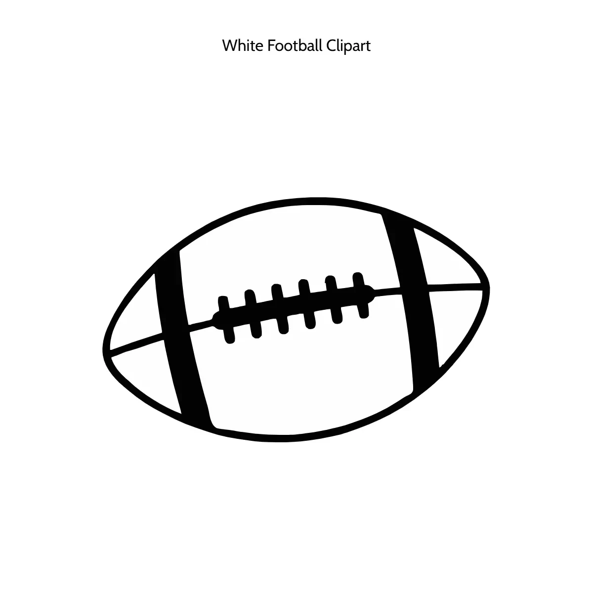 Free White Football Vector Clipart (PNG, SVG) to Edit Online